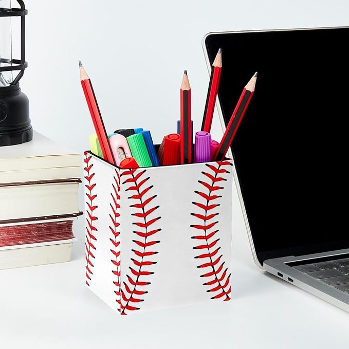 Pen Holder for Desk, Baseball Pencil Holder, Pen Cup Functional Desk Organizer for Office Supplies