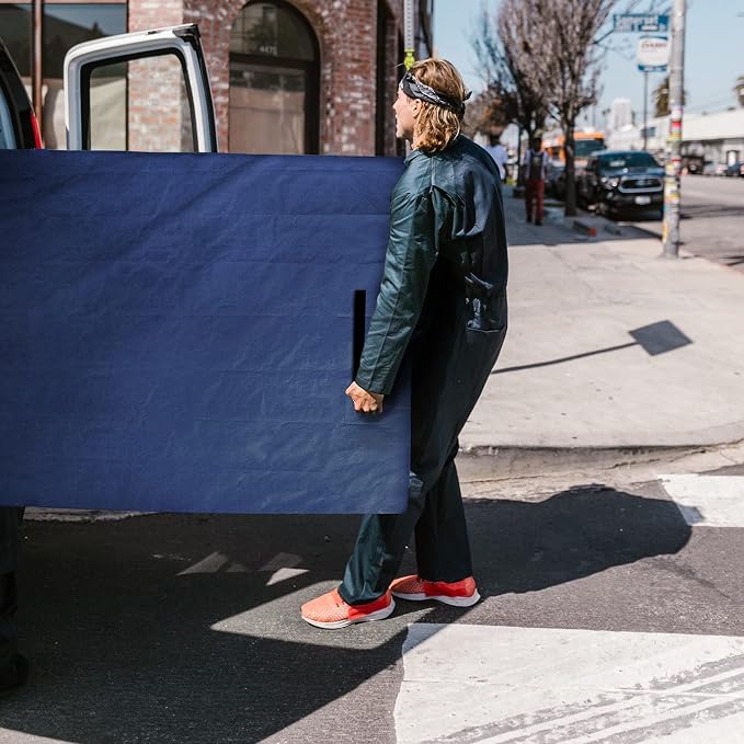 Coldwind Mattress Bags for Moving and Storage,Waterproof Mattress Cover for Moving with Heavy Duty Handles, Strong Zipper, Reusable Mattress Storage Bag, Moving Supplies & Moving Bags,Full Size,Navy
