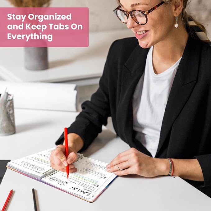 Planner 2026-2027, Hardcover Monthly and Weekly Academic Planner July 2026 - June 2027, Teacher and Student Calendar Agenda Book with Tabs, A5 (6.3" x 8.5"), Ideal for School and Office, Floral Planner, Sunwave Glow