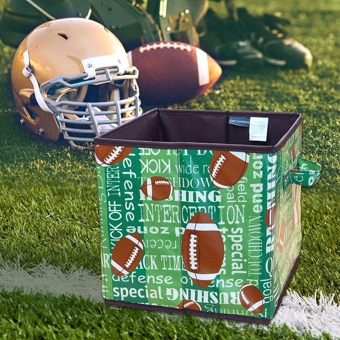 Passion for Football Collection 11"x11"x11" Storage Bin
