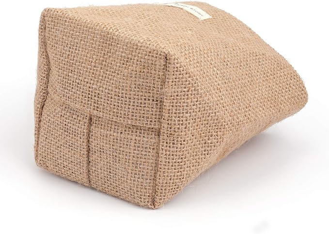 Foraineam 6 Pack Mini Hanging Storage Bag Cotton Linen Decorative Wall-Hanging Basket Organizer Collapsible Box Bin Bags for Wall Door Closet