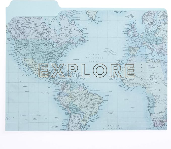 Graphique Travel File Folder Set – Each Folder Measures 11.75" x 9.5", Set Includes 9 Folders with 3 Unique Designs, Durable Triple-Scored Coated Cardstock