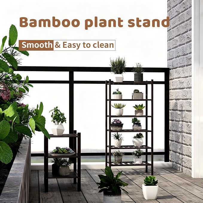 Bamboo Shoe Rack Stackable Shoe Shelf Storage Organizer for Unit Entryway Hallway and Closet Sturdy Freestanding Small Shoe Shelf(3S Tier Black)