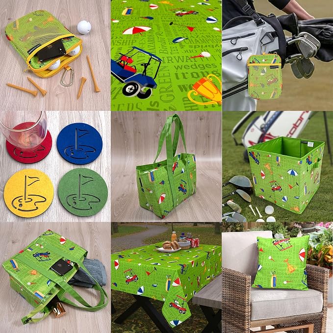 Passion for Golf Collection 11"x11"x11" Storage Bin