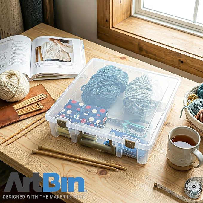 ArtBin Super Satchel 1 Compartment Box Clear Craft Organizer Storage Case