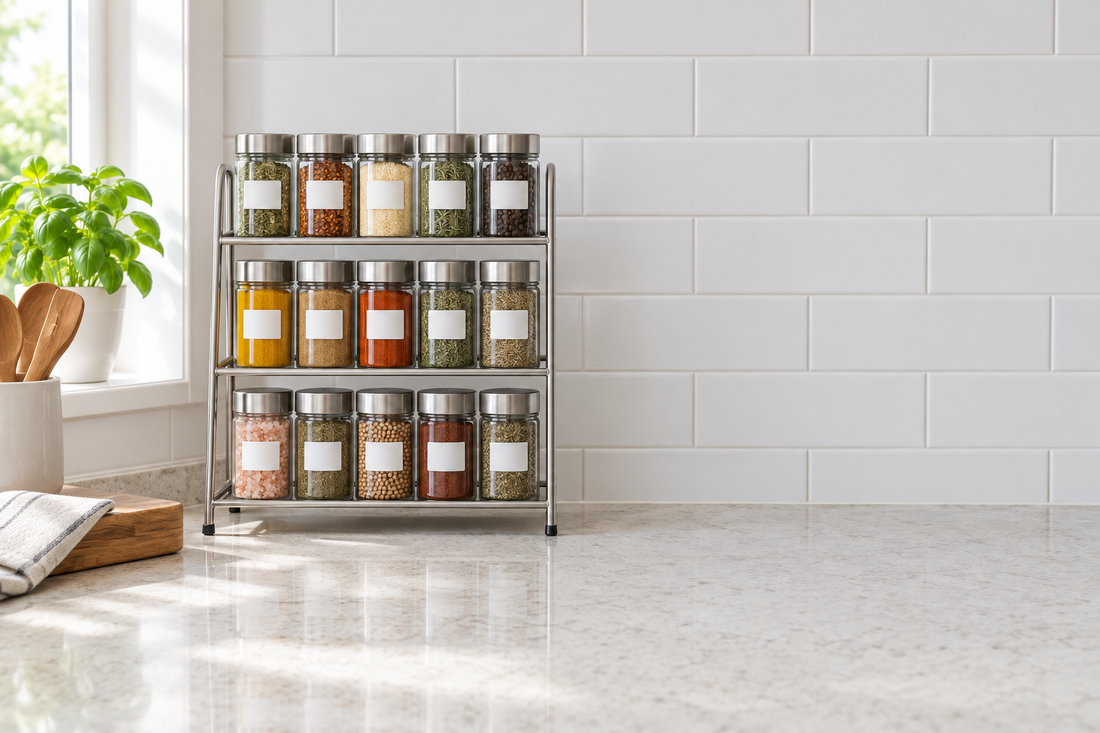 Countertop Spice Rack: Tiered vs Carousel vs Tray