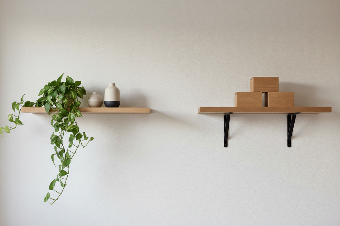 Floating Shelves vs Bracket Shelves: Which One Actually Holds More?