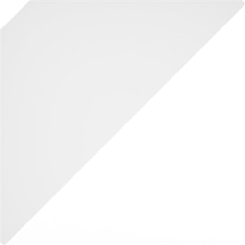 Furinno Rossi Triangle Corner Floating Shelves, Wall Mount Display Shelf, White, Set of 3 (Pack of 2)