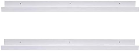 AZSKY 36 Inch Picture Ledge Shelf Floating Shelves Wall Mounted Set of 2 White