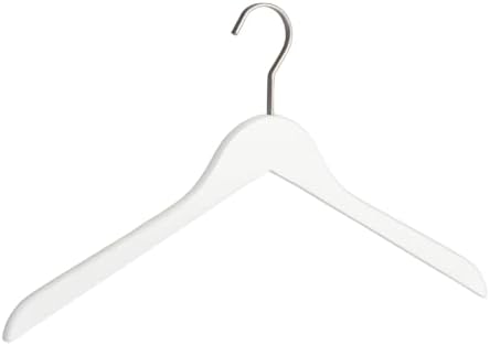 Wenko Paris White-Clothes Hanger, Wood, 1.2 x 44 x 25 cm
