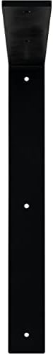2" W x 16" D x 16" H Hamilton Steel Bracket, Powder Coated Black