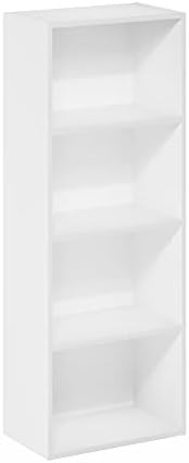 4-Tier Bookshelf, Cube Bookcase, Book Shelf, Cube Storage Organizer with Open Shelf, 9.3 x 15.6 x 41.7, for Home Office,
