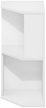 Furinno ECON Corner Shelf, 2-Tier Corner Book Shelf, Standing Storage Shelves, Cube Display Rack, Bookshelf, for Organiz