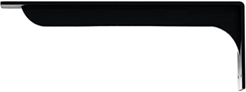 Ekena Millwork BKTM02X18X06EBPBL Steel Bracket Embrey, 2" W x 18" D x 6 1/2" H, Powder Coated Black