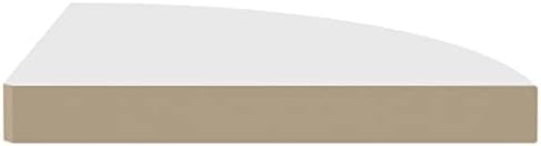 Floating Corner Shelves 2 pcs,Closet Corner Shelf,Bathroom Wall Shelf Organizer,Hanging Bookshelves,Invisible Mounting S