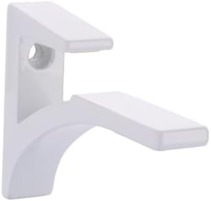 CRL White - Aluminum Glass Shelf Bracket for 3/8" to 1/2" Glass