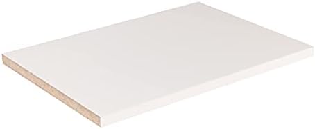 Cabinet Shelf Melamine 3/4'', Custom, Cut to Size. (18'' Depth, 21'' Length)