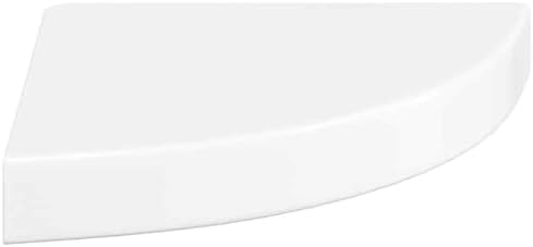 vidaXL Wall Corner Shelves 2 Pcs, Floating Corner Shelf, Display Shelf, Wall Mounted Shelf for Book DVD CD, Modern Style