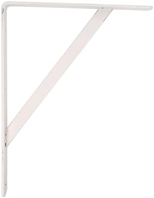 Amig - Wall Shelving Pin | Metal Square for Shelves | Angle for Shelves | Shelf Bracket | Steel | White | Dimensions:15,