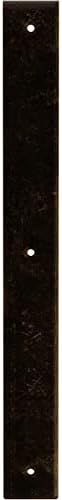 2" W x 18" D x 18" H Hamilton Steel Bracket, Antiqued Brass