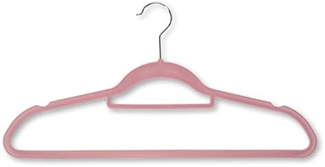 Kesper 16642 Clothes Hangers, Pack of 6, Material: Plastic (ABS), Dimensions: 45.5 cm Wide, Colour: Pink