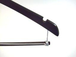 Only Hangers Walnut Finish Hanger with Locking Bar (Set of 10)