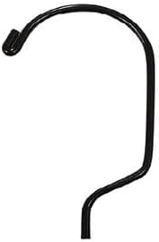 NAHANCO 17” Black Mid-Heavyweight Plastic Hanger, Black Hook, 100 Pack