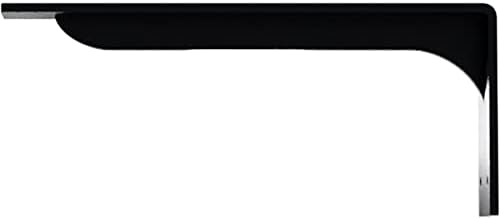 Ekena Millwork BKTM02X14X05EBPBL Steel Bracket Embrey, 2" W x 14" D x 5 1/4" H, Powder Coated Black