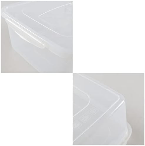 14 Quart Clear Plastic Storage Bins with Latches, Plastic Container Bin with Secure Lid, 4 Packs