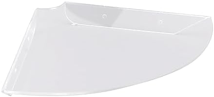 Corner Shelf, Set of 2 Wall Mount Corner Shelf Organizer Acrylic Wall Storage Display Shelves for Living Room Bedroom Ba