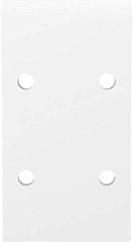 Ekena Millwork BKTM02X06X03EBPWH Steel Bracket Embrey, 2" W x 6" D x 3 3/4" H, White Primer