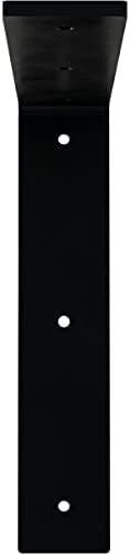 2" W x 10" D x 10" H Hamilton Steel Bracket, Powder Coated Black