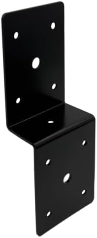 4 PCS Heavy Duty Steel Z Brackets Post to Beam Support,Wood Shelves Fixing Lumber Connector Pergola Hardware Brackets,Th