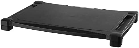 Kantek Extra Wide Single Level Height-Adjustable Monitor/Laptop Stand, 20-Inch Wide x 13.25-Inch Deep x 3 to 6.5-Inch Hi
