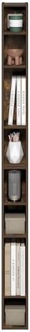 Furinno Fulda Book Shelf, 8-Tier Bookshelf, Bookcase with Space Saving Storage Shelf, 9.2 x 5.9 x 70.9, for Living Room,