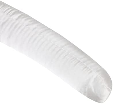 Pure White Satin Padded Sweater Hangers 10 Pack, Blouse Hanger with Thick & Soft Foam for Bridal Wedding Dress Lingerie,