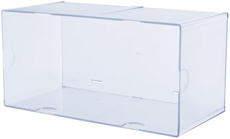 Deflecto Stackable Open Cube Organizer, Desk and Craft Organizer, Clear, Large, 6"W x 6"H x 12"D (350501)
