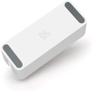 Bluelounge CableBox cable organizer hides messy, loose, tangled cables White color (CB01WH)