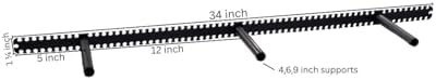 Floating Shelf Brackets - Sheppard Brackets - Easy Install - Heavy Duty (34 inch)