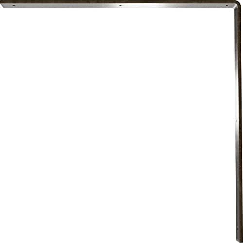 2" W x 20" D x 20" H Hamilton Steel Bracket, Antiqued Pale Gold