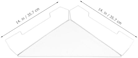 Housoutil 2PCS Corner Wall Shelf,Office Cubicle Floating Corner Shelf, Iron Desk Sundries Storage Rack Office Cubicles H