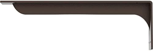 Ekena Millwork BKTM02X20X06EBHBR Steel Bracket Embrey, 2"W x 20"D x 6 1/2"H, Hammered Brown