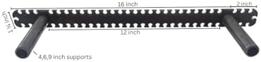 Floating Shelf Brackets - Sheppard Brackets - Easy Install - Heavy Duty (16 inch)