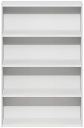 Furinno Basic Book Shelf, 4-Tier Bookcase with Open Shelf, Bookshelf, Cube Storage Organizer, 6 x 24 x 35, for Living Ro