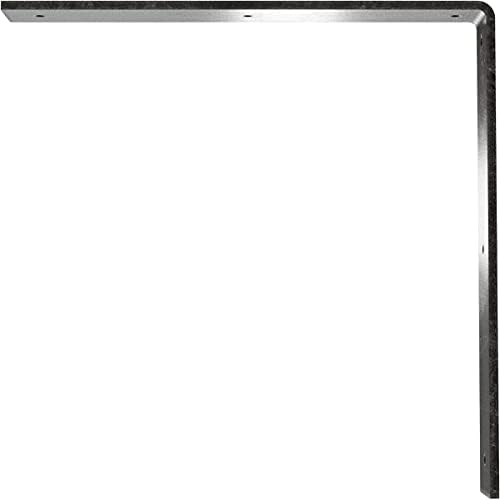 2" W x 14" D x 14" H Hamilton Steel Bracket, Antiqued Silver