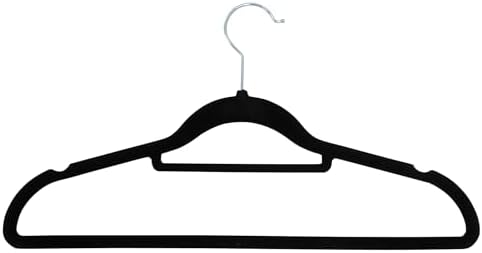 20 Pack Velvet Hangers | Non Slip Velvet Hangers for Clothes with Tie Organisers | Space Saving Hangers and 360° Swivel Hooks | Clothes Hangers Wardrobe Storage Organiser