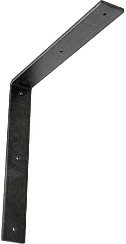 2" W x 14" D x 14" H Hamilton Steel Bracket, Antiqued Silver