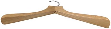 Natural Finish Deluxe Coat Hanger (Set of 5)