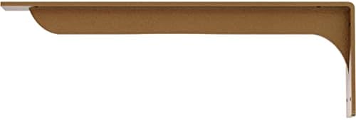 Ekena Millwork BKTM02X20X06EBHGO Steel Bracket Embrey, 2"W x 20"D x 6 1/2"H, Hammered Gold