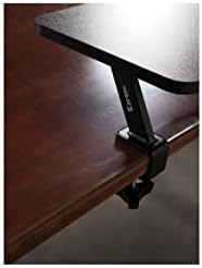 Kantek Ergonomic Mounted Computer Monitor Riser Stand, Floating Desk Shelf, Clamp On Base, 25.6" X 10.2" X 5.1", Black
